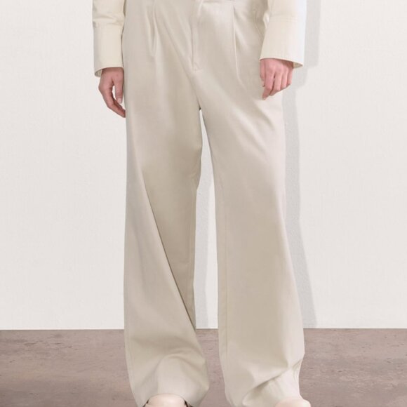 EVERLANE the draper pleated pants in sandstone (12R) - Picture 1 of 16